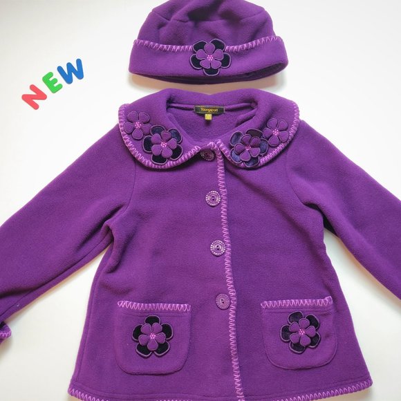 ⭐️NWOT⭐️Elegant Purple Coat & Hat 4/5 - Picture 1 of 8